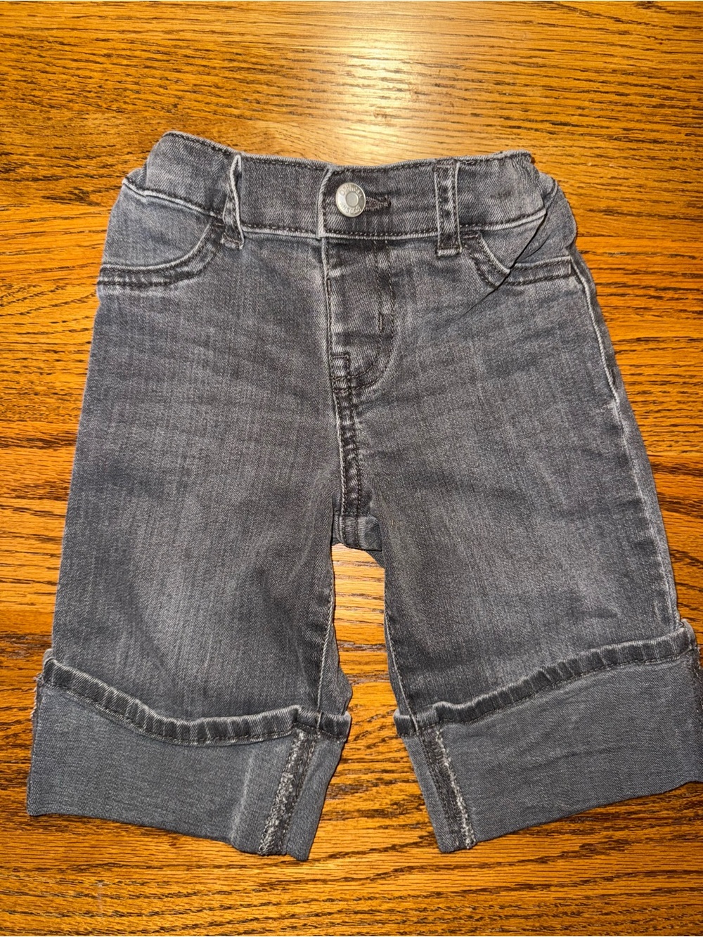 OshKosh B’gosh Girls Rolled Cuff Gray Denim Jeans